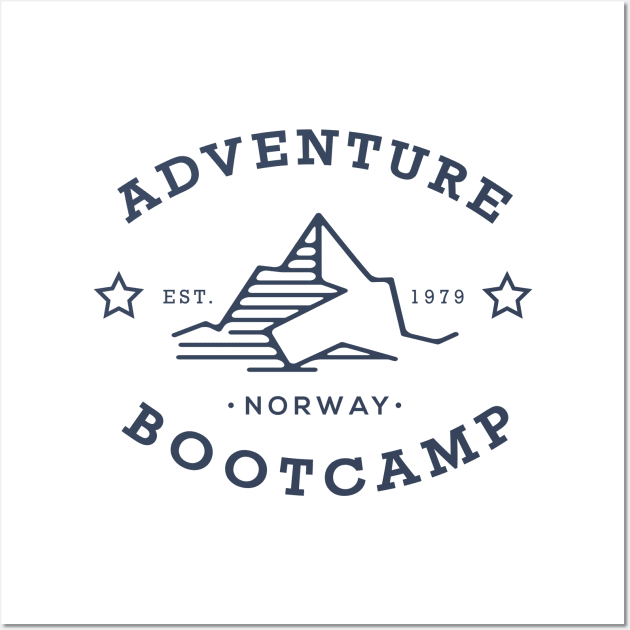 Adventure boot camp Norway Wall Art by PunkPolicy